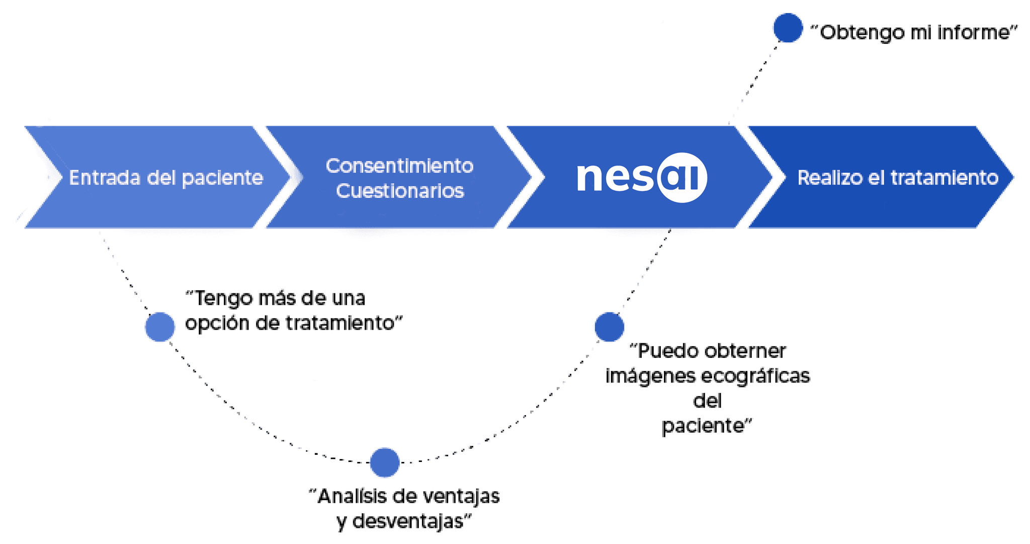 Diagram showing when to use Nesai platform